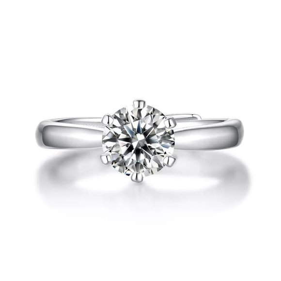 Certified 1ct. t.w. Diamond Brilliant Cut Engagement Ring - Picture 1 of 16